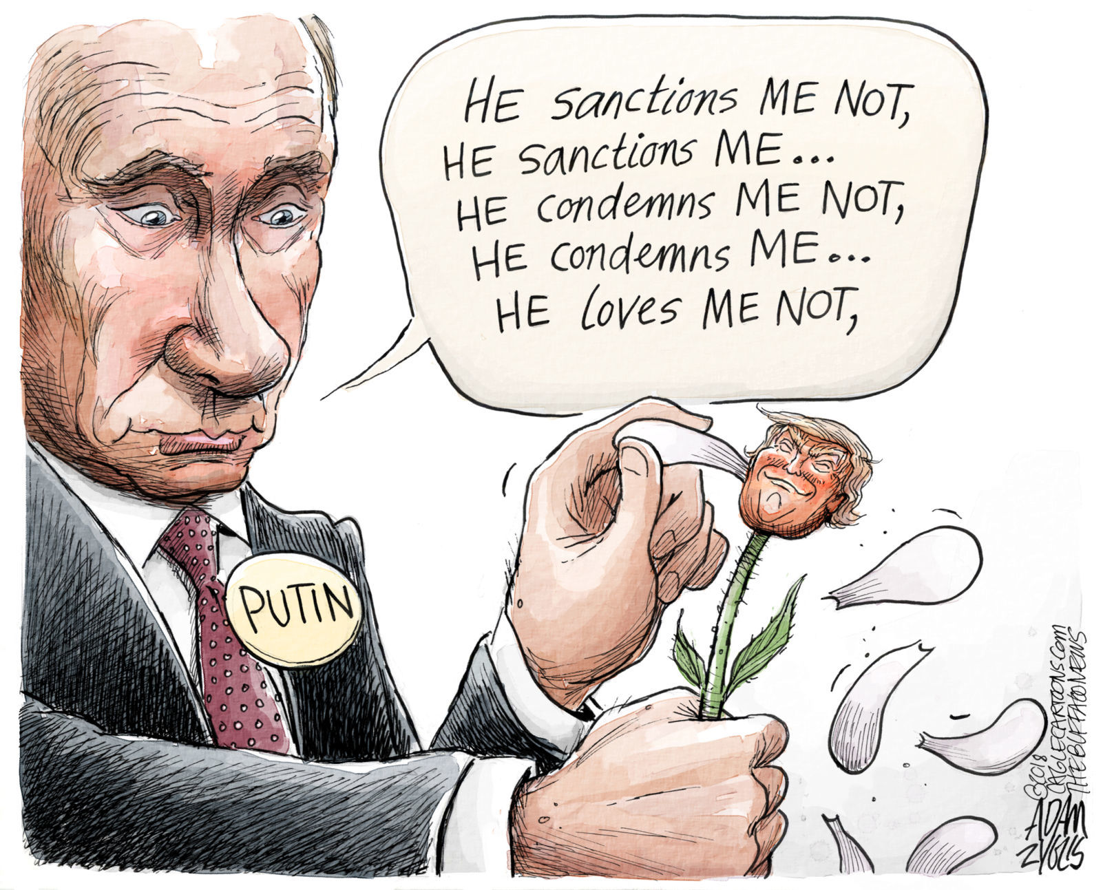 Trump and Putin by Adam Zyglis, The Buffalo News